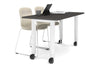 Quadro 80mm Cylinder Leg Mobile Table [1400L x 700W] - Thumbnail 5 