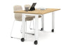 Quadro 80mm Cylinder Leg Mobile Table [1400L x 800W] - Thumbnail 3 