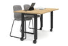 Quadro 80mm Cylinder Leg Mobile Table [1400L x 800W] - Thumbnail 7 