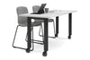 Quadro 80mm Cylinder Leg Mobile Table [1800L x 700W] - Thumbnail 6 