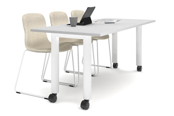  - Quadro 80mm Cylinder Leg Mobile Table [1800L x 800W] - 1