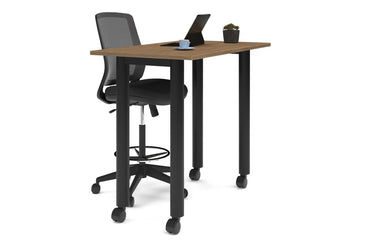 Quadro 80mm Cylinder Legs Counter Table [1200L x 700W] Jasonl black leg salvage oak wheels