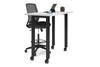 Quadro Cylinder Legs Mobile Counter Table [1200L x 700W] - Thumbnail 6 