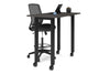 Quadro Cylinder Legs Mobile Counter Table [1200L x 700W] - Thumbnail 8 