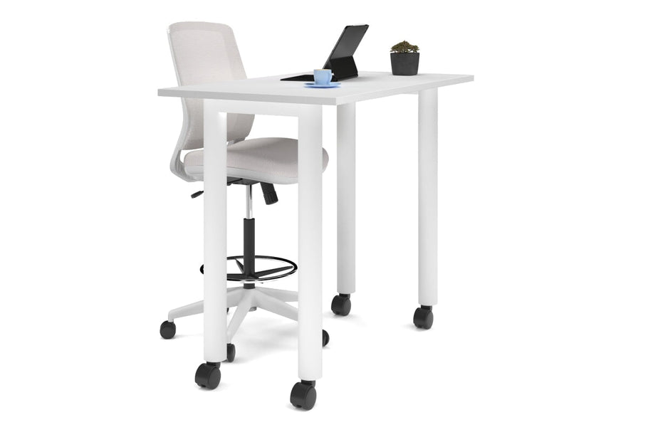 Environmental image of Quadro Cylinder Legs Mobile Counter Table [1200L x 700W]