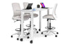 Quadro Cylinder Legs Mobile Counter Table [1600L x 700W] - Thumbnail 2 