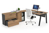 Quadro A Executive Setting - Black Frame [1800L x 800W with Cable Scallop] - Thumbnail 34 