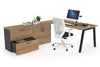 Quadro A Executive Setting - Black Frame [1800L x 800W with Cable Scallop] - Thumbnail 29 
