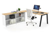 Quadro A Executive Setting - Black Frame [1800L x 800W with Cable Scallop] - Thumbnail 13 