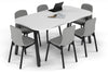 Quadro A Leg Modern Boardroom Table - Large Rounded Corners [1800L x 1000W with Large Rounded Corners] - Thumbnail 6 