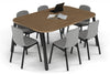 Quadro A Leg Modern Boardroom Table - Large Rounded Corners [1800L x 1200W with Large Rounded Corners] - Thumbnail 6 