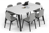 Quadro A Leg Modern Boardroom Table - Large Rounded Corners [1800L x 1200W with Large Rounded Corners] - Thumbnail 5 