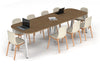Quadro A Leg Modern Boardroom Table - Large Rounded Corners [3000L x 1000W with Large Rounded Corners] - Thumbnail 4 