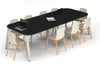 Quadro A Leg Modern Boardroom Table - Large Rounded Corners [3000L x 1200W with Large Rounded Corners] - Thumbnail 7 