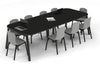 Quadro A Leg Modern Boardroom Table - Large Rounded Corners [3000L x 1200W with Large Rounded Corners] - Thumbnail 8 
