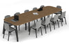 Quadro A Leg Modern Boardroom Table - Large Rounded Corners [3600L x 1200W with Large Rounded Corners] - Thumbnail 6 