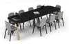 Quadro A Leg Modern Boardroom Table Wood Legs - Large Rounded Corners [3000L x 1000W with Large Rounded Corners] - Thumbnail 7 