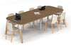 Quadro A Leg Modern Boardroom Table Wood Legs - Large Rounded Corners [3000L x 1200W with Large Rounded Corners] - Thumbnail 3 