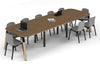 Quadro A Leg Modern Boardroom Table Wood Legs - Large Rounded Corners [3600L x 1200W with Large Rounded Corners] - Thumbnail 6 