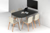 Quadro A Leg Modern Half Meeting Table - Large Rounded Corners [1500L x 1000W with Large Rounded Corners] - Thumbnail 7 