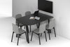 Quadro A Leg Modern Half Meeting Table - Large Rounded Corners [1500L x 1000W with Large Rounded Corners] - Thumbnail 8 