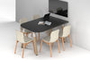 Quadro A Leg Modern Half Meeting Table Wood Legs - Large Rounded Corners [1500L x 1000W with Large Rounded Corners] - Thumbnail 4 