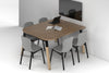 Quadro A Leg Modern Half Meeting Table Wood Legs - Large Rounded Corners [1500L x 1200W with Large Rounded Corners] - Thumbnail 6 