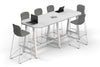 Quadro A Legs Counter Table - Large Rounded Corners [2400L x 1000W with Large Rounded Corners] - Thumbnail 1 