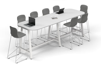  - Quadro A Legs Counter Table - Large Rounded Corners [3000L x 1000W with Large Rounded Corners] - 1