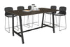 Quadro A Legs Counter Table with Rounded Corners [1800L x 1100W with Rounded Corners] - Thumbnail 15 