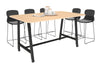 Quadro A Legs Counter Table with Rounded Corners [1800L x 1100W with Rounded Corners] - Thumbnail 19 