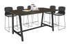 Quadro A Legs Counter Table with Rounded Corners [1800L x 1100W with Rounded Corners] - Thumbnail 14 