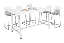  - Quadro A Legs Counter Table with Rounded Corners [1800L x 1100W with Rounded Corners] - 1