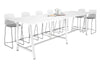 Quadro A Legs Counter Table with Rounded Corners [3200L x 1100W with Rounded Corners] - Thumbnail 1 