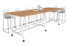 Quadro A Legs Counter Table with Rounded Corners [3200L x 1100W with Rounded Corners] - Thumbnail 6 