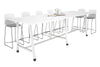 Quadro A Legs Counter Table with Rounded Corners [3200L x 1100W with Rounded Corners] - Thumbnail 4 