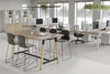 Quadro A Legs Counter Table with Rounded Corners - Wood Legs Cross Beam [1800L x 1100W with Rounded Corners] - Thumbnail 10 