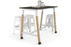Quadro A Legs Counter Table Wood Legs Cross Beam - 925H [1400L x 700W] - Thumbnail 18 