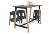 Quadro A Legs Counter Table Wood Legs Cross Beam - 925H [1400L x 700W] - Thumbnail 15 