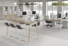 Quadro A Legs Counter Table Wood Legs Cross Beam - 925H [1400L x 700W] - Thumbnail 4 