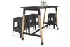 Quadro A Legs Counter Table Wood Legs Cross Beam - 925H [1600L x 700W] - Thumbnail 20 