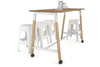 Quadro A Legs Counter Table Wood Legs Cross Beam - 925H [1600L x 700W] - Thumbnail 14 