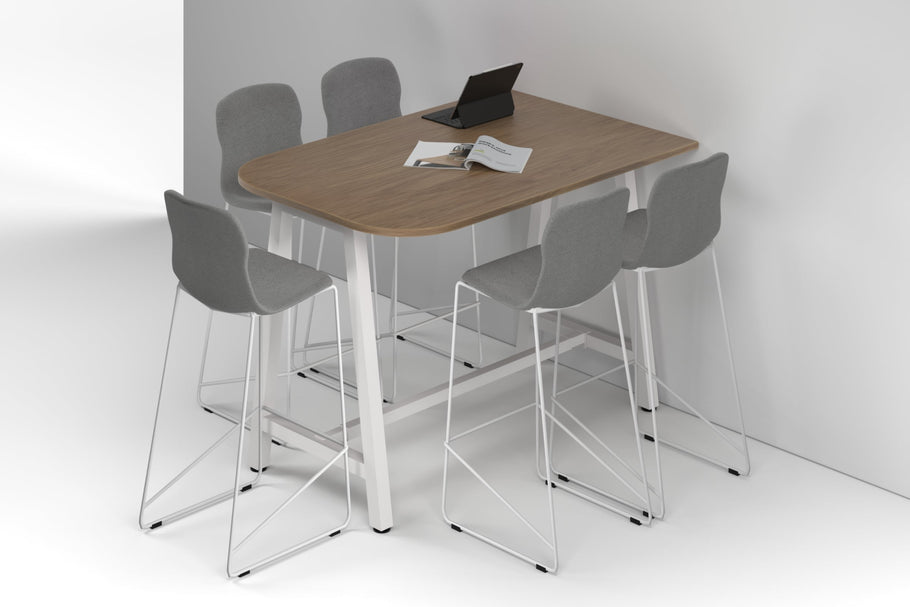 Environmental image of Quadro A Legs Half Counter Table - Large Rounded Corners [1500L x 1000W with Large Rounded Corners]