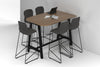 Quadro A Legs Half Counter Table - Large Rounded Corners [1500L x 1000W with Large Rounded Corners] - Thumbnail 5 