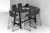 Quadro A Legs Half Counter Table - Large Rounded Corners [1500L x 1000W with Large Rounded Corners] - Thumbnail 6 