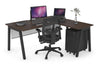 Quadro A Legs L-Shaped Corner Office Desk [1800L x 1550W with Cable Scallop] - Thumbnail 19 