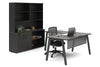 Quadro A Legs L-Shaped Executive Setting - Black Legs [1800L x 1800W with Cable Scallop] - Thumbnail 11 