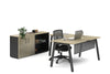 Quadro A Legs L-Shaped Executive Setting - Black Legs [1800L x 1800W with Cable Scallop] - Thumbnail 4 