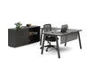 Quadro A Legs L-Shaped Executive Setting - Black Legs [1800L x 1800W with Cable Scallop] - Thumbnail 10 