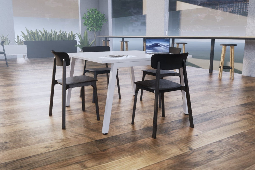 Quadro A Legs Modern Boardroom Table [1200L x 1200W]-black leg  
